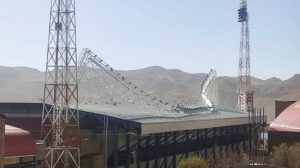 Fuertes vientos en Potosí causan daños en el estadio Víctor Agustín Ugarte