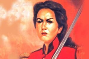 Fotografía de Juana Azurduy