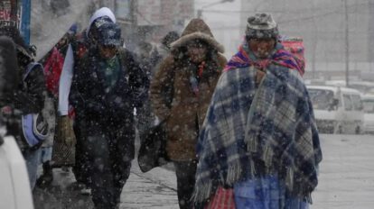 Frente frío en Bolivia pronostica nevadas en el altiplano