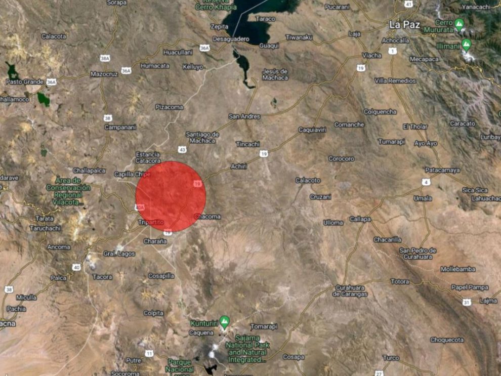 sismo de 5,6 en La Paz