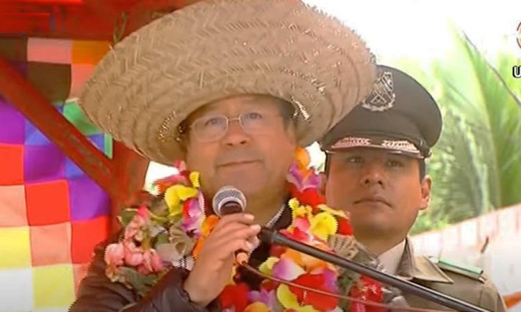 Plan de desarrollo La Paz presentado por el Presidente Luis Arce