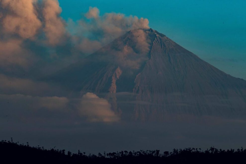 Fotografía del volcán Sangay