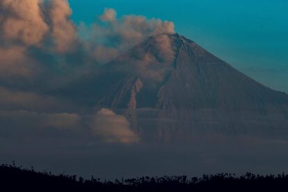 Fotografía del volcán Sangay