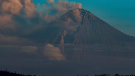 Fotografía del volcán Sangay