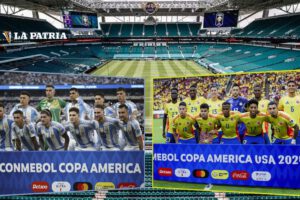 Argentina contra Colombia en la final de la Copa América