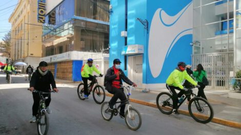 Oruro celebra el Día de la Bicicleta