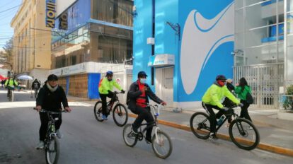 Oruro celebra el Día de la Bicicleta
