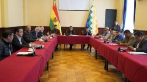 Reunión elecciones judiciales con David Choquehuanca