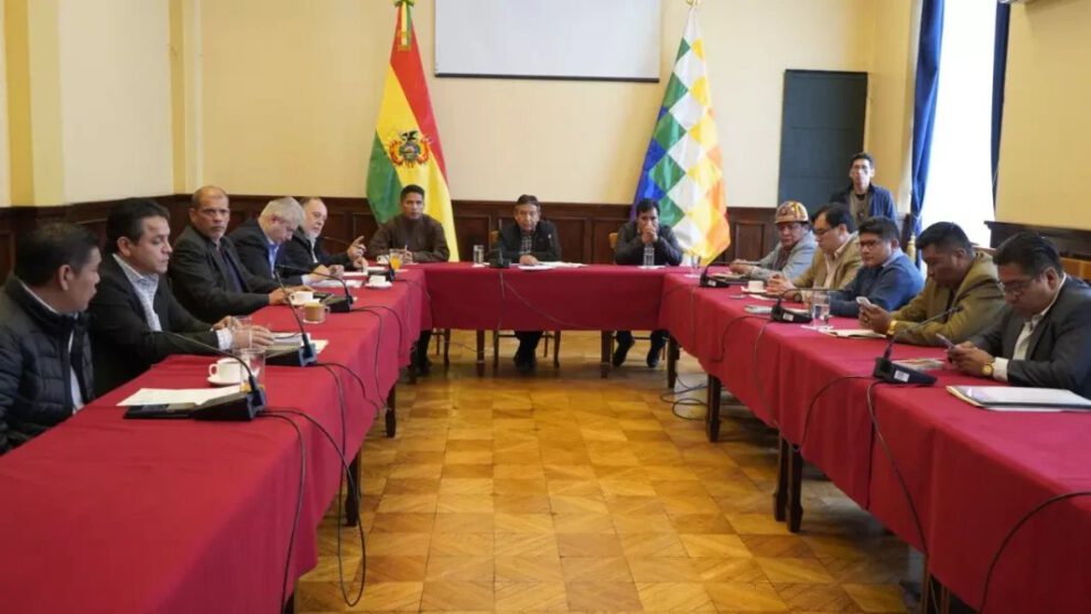 Reunión elecciones judiciales con David Choquehuanca