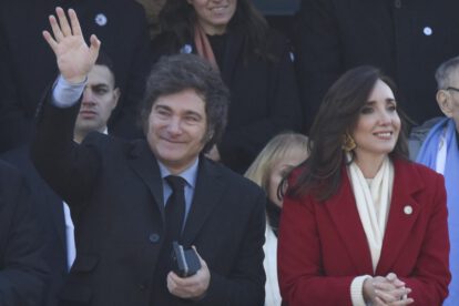 Javier Milei Casa Rosada celebrando con la selección argentina