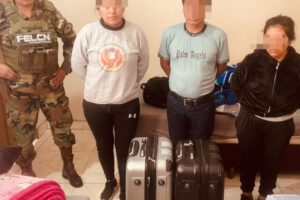 Aprehensión de personas con droga en Santa Cruz