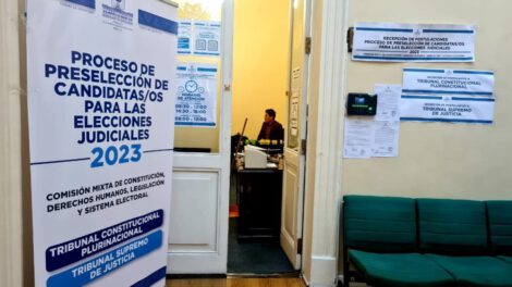 Proceso de preselección judicial en Bolivia