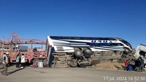 Accidente de tránsito en Patacamaya