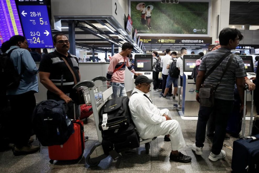 Fallo técnico de Microsoft en el aeropuerto internacional Don Mueang