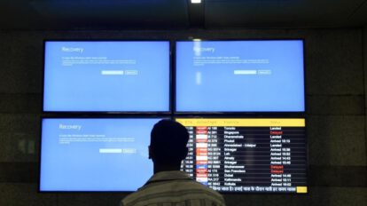 apagón informático causado por falla en Microsoft Windows