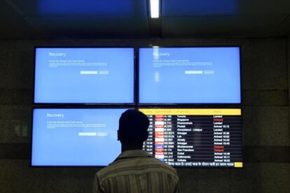 apagón informático causado por falla en Microsoft Windows