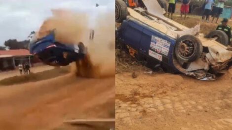 Accidente en el rally de Pando