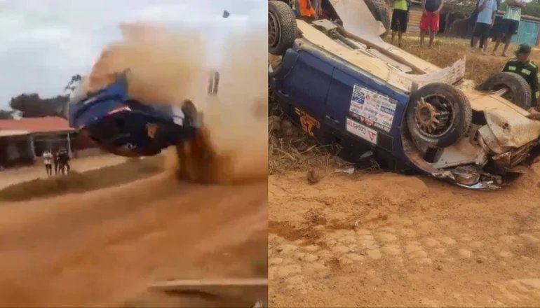 Accidente en el rally de Pando