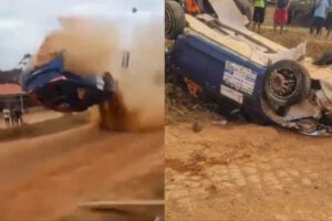 Accidente en el rally de Pando