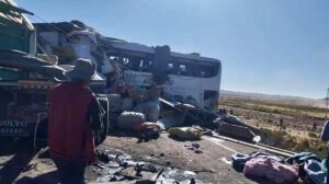 Accidente en la carretera Patacamaya-Tambo Quemado
