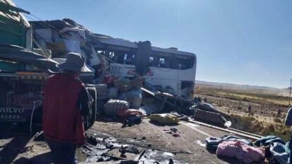 Accidente en la carretera Patacamaya-Tambo Quemado