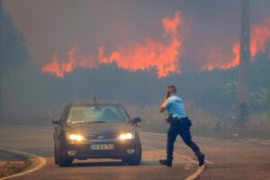 Riesgo de incendio en Portugal