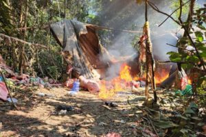 Desmantelamiento de fábricas de cocaína en Villa Tunari