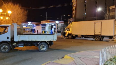 Bloqueo de calles en Oruro por falta de combustible