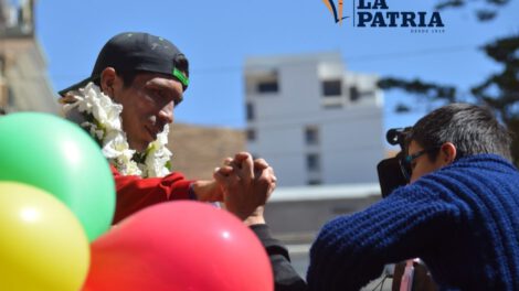 Héctor Garibay representando a Bolivia en los Juegos Olímpicos