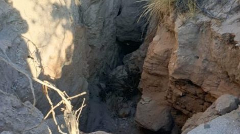 Grietas en Turco que preocupan a los pobladores