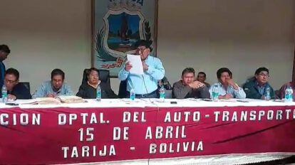 paro nacional de transportistas por escasez de combustible
