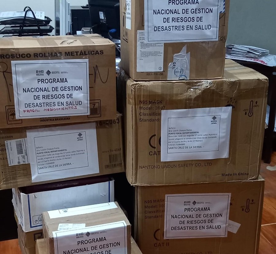 Medicamentos para incendios en Santa Cruz