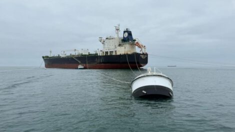 Buques varados en Chile debido a condiciones climáticas adversas