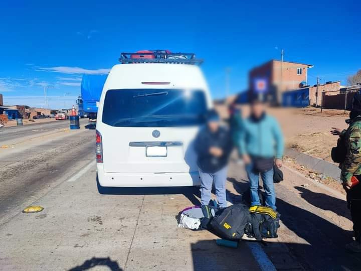 Aprehensión de colombianos con cocaína en Ancaravi