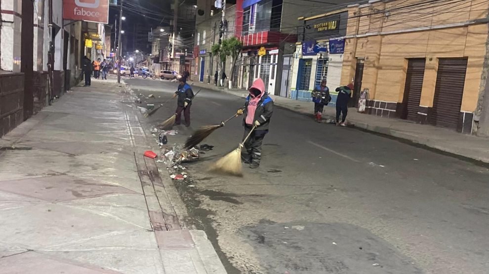suspensión de recojo de basura en Oruro