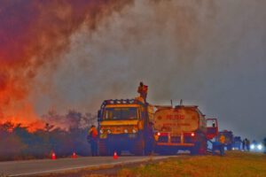 Brigadas médicas incendios Santa Cruz