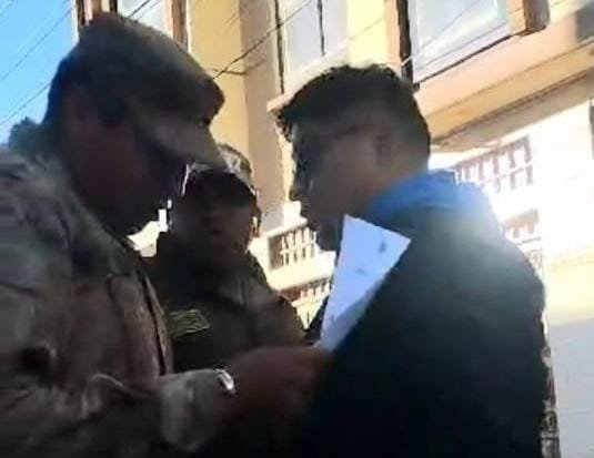 Detención preventiva militar agresor en San Pedro