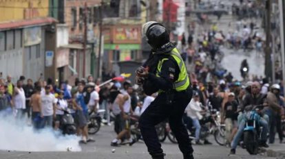 Protestas en Venezuela contra resultados electorales