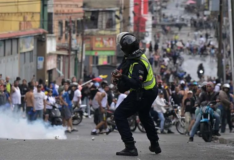 Protestas en Venezuela contra resultados electorales