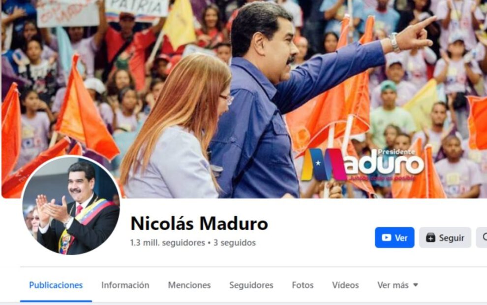 Verificación de Nicolás Maduro en redes sociales