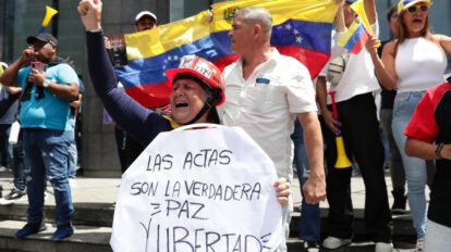 Represión en Venezuela durante protestas por resultados electorales