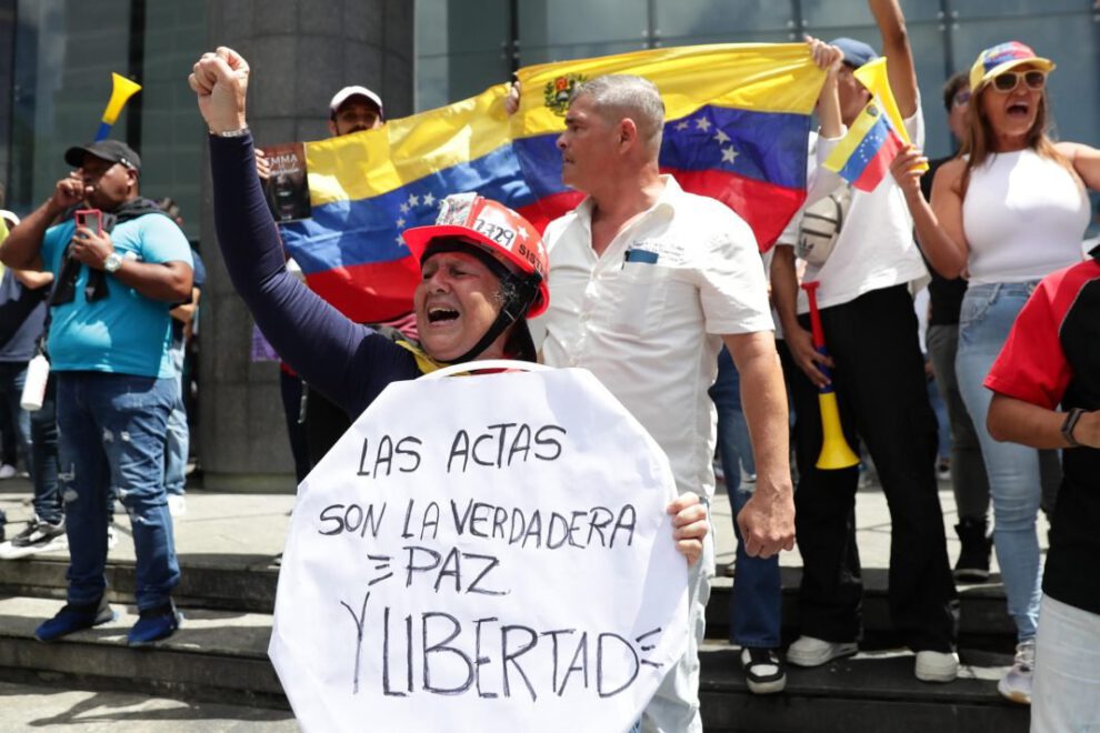 Represión en Venezuela durante protestas por resultados electorales