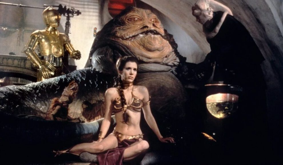Bikini dorado de la princesa Leia en Star Wars