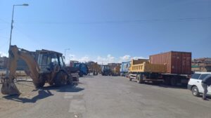 paro indefinido del transporte en Bolivia