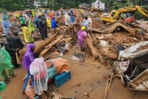Deslizamientos de tierra en Kerala tras fuertes lluvias