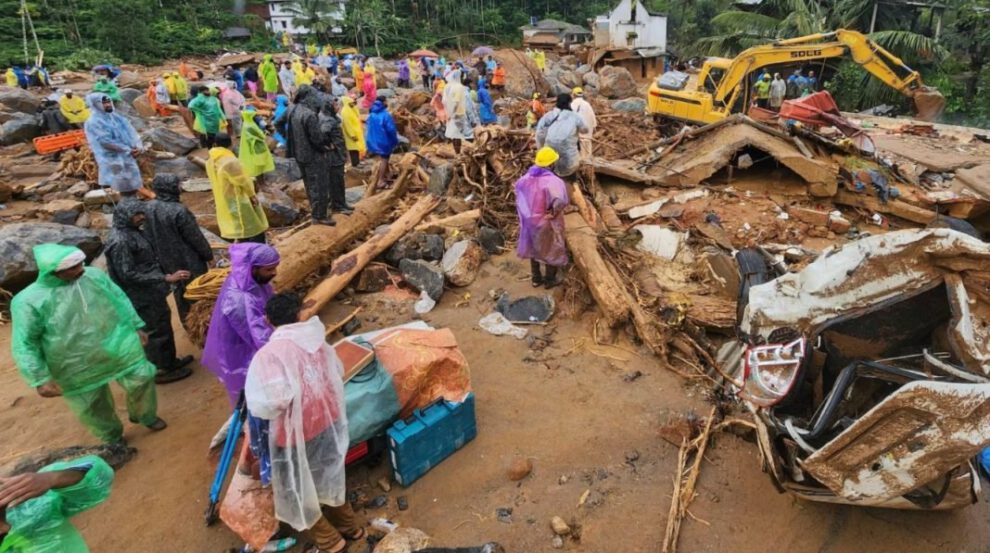 Deslizamientos de tierra en Kerala tras fuertes lluvias