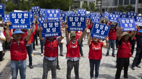 Protesta en Corea del Sur sobre la prohibición de carne de perro