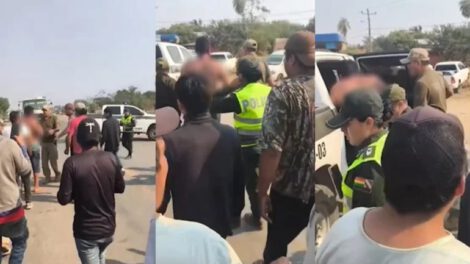 Hombre intenta pasar bloqueo San Julián amenazando con arma de fuego