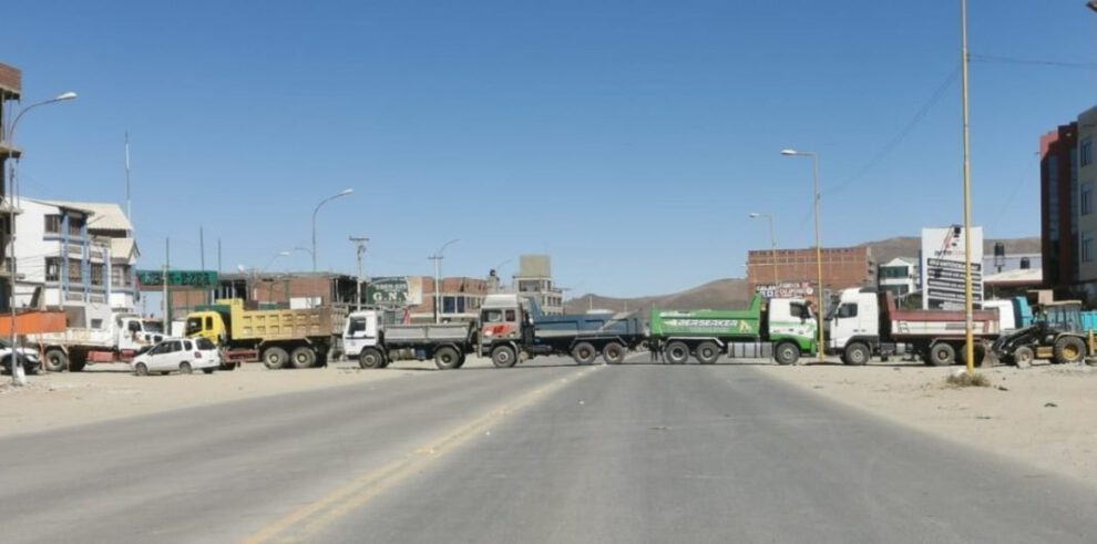 Protestas en Oruro por escasez de combustible
