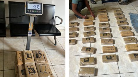 Detención por tráfico de drogas en Pando